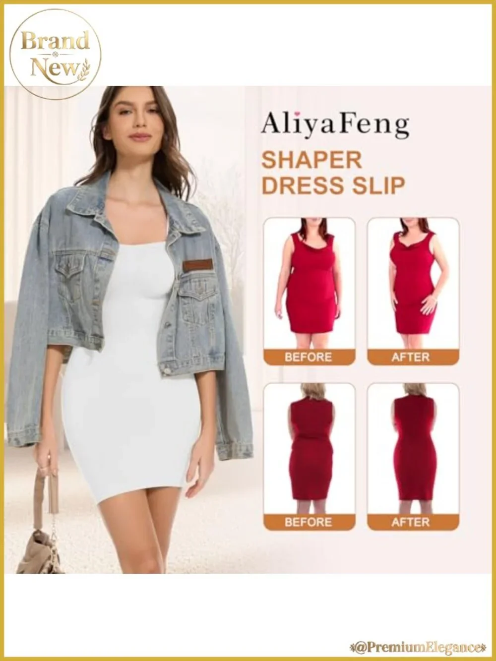 Strapless Shapewear Slip for Women Tummy Control Under Dress